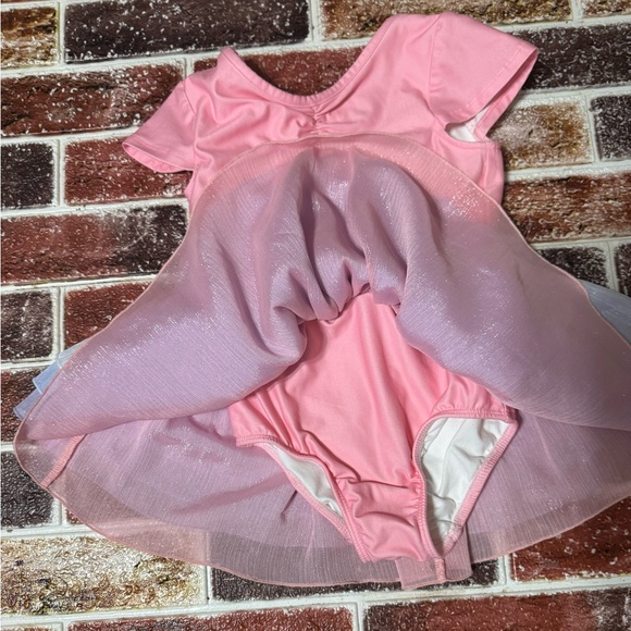 Cheeky Plum pastel tiered skirted dance leotard 4t - Picture 3 of 3